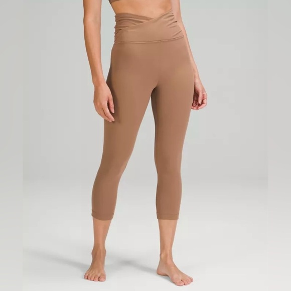 Lululemon Align High Rise Crop Cross Waist Leggings | Size 8 - Picture 3 of 13